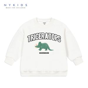 [NY kids]NY KIDS 공룡 맨투맨(오버핏) NKM033 화이트