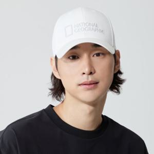 내셔널지오그래픽 N245AHA530 빅로고 볼캡 WHITE