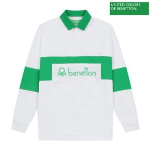 [베네통] Color block logo collar t-shirt 2S_3MI6U3001_912