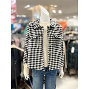 소고 세이브존01 울 혼방 체크 재킷 TJ1GA110