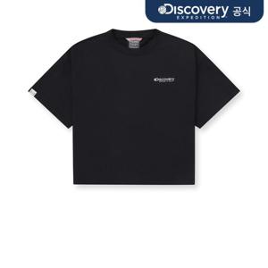 [디스커버리] 우먼스 백그래픽 크롭 반팔티셔츠 (BLACK) DWRS94043-BKS