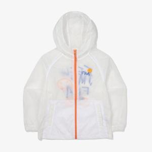 [휠라 키즈]경량 솔리드 바람막이 (FK2JKF2101X_OWH)