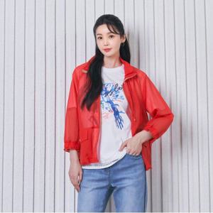 [올리비아하슬러] 유니크 프린팅 배색단 티셔츠 OHDMTS116