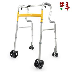 라온아띠 성인용 보행기 KCS-211 노랑 걷기 재활 연습 보행기