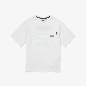 [휠라 키즈]드로잉 휠라 그래픽 티셔츠 (FK2RSF2205X_OWH)