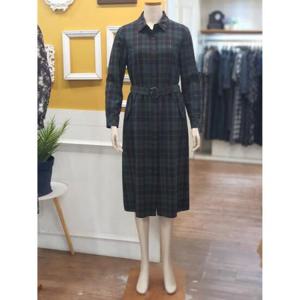 BCBG 세이브존01 오피크 체크 간절기 원피스 B 4C8O621