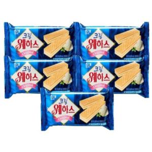 해태제과 크림 웨하스 50g 5개