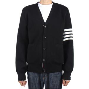 톰브라운 남성 사선완장 가디건 블랙 MKC171A 00219 001