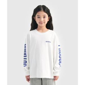 [본사][아웃도어프로덕츠키즈]타이포 긴팔 티셔츠 (화이트) OD244ILS05_WHT