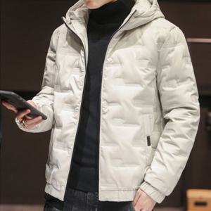 겨울 남자 베이직 후드 패딩 점퍼 DMS-JUP-SDJJC38-밀키베이지