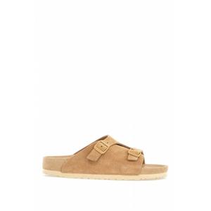 [BIRKENSTOCK] 여성 베이지 스웨이드 zurich 샌들 위드 어저스터블 buckles 1029612 LTCRM /5