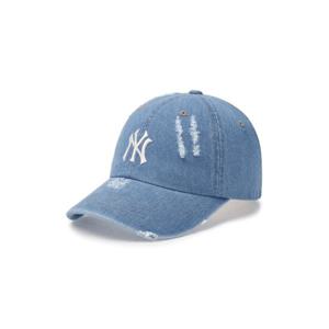MLB  (3ACPVD34N-50BLL) 공용 데미지 워싱 데님 볼캡