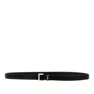 생로랑 메탈 YSL 로고 버클 가넷 가죽 벨트 612616AAC8A 1000