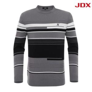 JDX HC08 기하학 스트라이프 스웨터 X2SPV1341(MG)