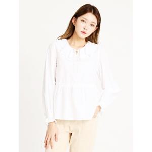 [시에로]프릴 주름카라 A라인 블라우스 SH1SHF042