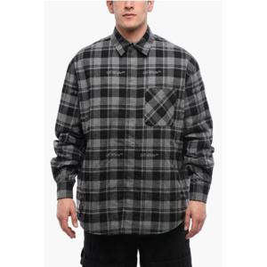 오프화이트 긴팔 셔츠 OMES003F23 FAB001 0800 Gray