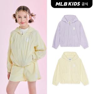 [MLB키즈 공식] 25SS 걸스 스포티브 스트레치 홑겹 바람막이 (2color) 7FWJB0553