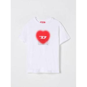 키즈 디젤 티셔츠 J022330CATM K100 White