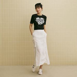 [에고이스트][BLUE LABEL] 러플 밴딩 머메이드 스커트 ER2OSK03