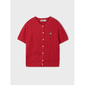 [후아유]Steve Round neck Short Sleeve Cardigan WHCKF2401F