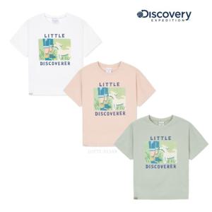 [[디스커버리키즈-L/US]DKRS56053 키즈 콜라보 그래픽(프론트) 반팔티셔츠
