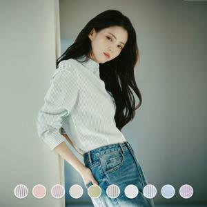 [지오다노/본사] 345510 한소희 코튼린넨 셔츠