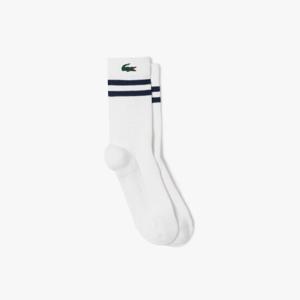 라코스테 공식 남성 롱기장 스트라이프 스포츠 쿠셔닝 양말 RA1095-55G 522