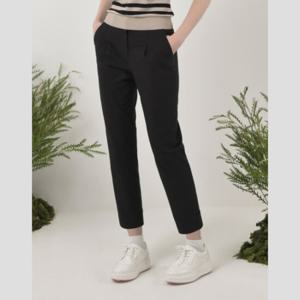 헤지스골프  블랙 여성 클래식 치노 팬츠(HWPA5B312BK)