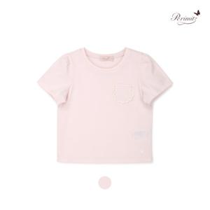 [레노마키즈]페리미츠 여아 스칼럽레이스 포켓 티셔츠(P2525T177