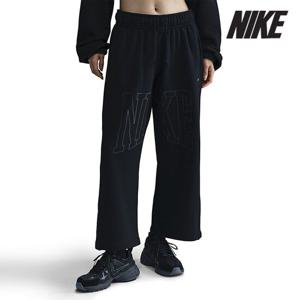 [나이키] 여성용 팬츠 /D3- HQ5884-010 / 우먼스 미드라이즈 오버사이즈 오픈 헴 프렌치 테리 팬츠