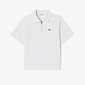 라코스테 공식 여성 반집업 반팔 스웨트셔츠 SH614E-55GF CCA