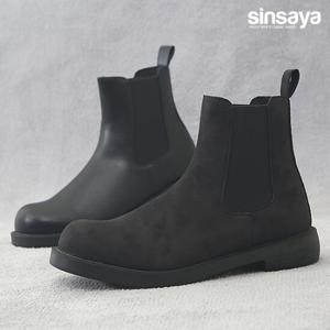 [신사야]무광 앤 스웨이드 남성 첼시부츠 25S016