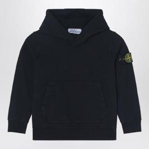 STONE ISLAND 블랙 코튼 후드티 6100012-BS0040/Q_STONE-V0029