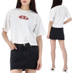 25SS 디젤 T-BUXT 크롭 반팔 티셔츠 A15096 0NIAX 141A