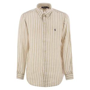 폴로 랄프로렌 긴팔 셔츠 710969636 BEIGE WHITE