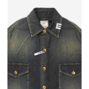 메종 미하라 야스히로 긴팔 셔츠 A14SH087INDIGO DOM