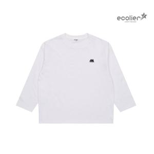 [에꼴리에]남녀공용 여름이월 스몰 레터링 라운드티(24B0432)