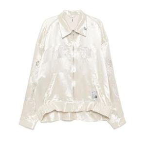 메종 미하라 야스히로 바이커 자켓 J14BL144 WHITE