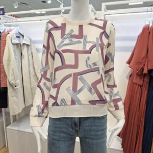 올리비아하슬러 HC04 앞판 프린트 티블라우스 OHESBL102