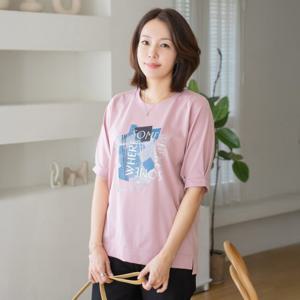엄마옷 마담4060 썸띵슬릿티셔츠 여름옷 -ZTE2504069-