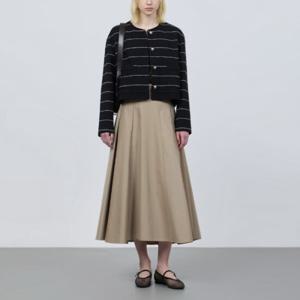 쥬크 울 블렌드 스트라이프 칼라리스 자켓 Z251MSF011