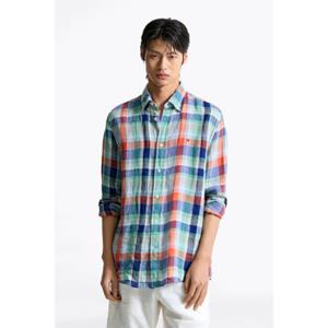 [타미힐피거종합관] 남성 Regular fit 린넨 서머 체크 셔츠 (T12F3WSH360MT1 0PA)