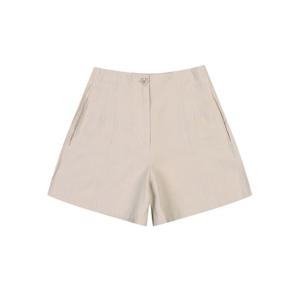 [반에이크]앞절개 린넨 숏 팬츠_VB38SLUD03Z