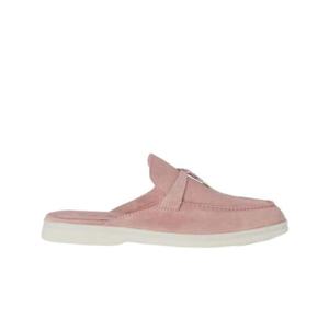 로로 피아나 바부슈 참스 워크 스웨이드 카프스킨 플라워링 체리 FAI1543-30AT
