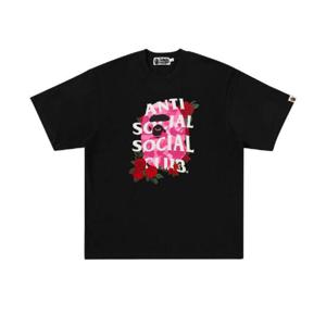 베이프 x 안티 소셜 소셜 클럽 티셔츠  1 블랙 0ZXTEM109901N