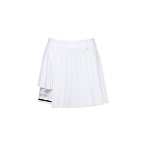 와이드앵글골프반바지 KQJ WWM25Q33W2 TO 언발 이중 플리츠 큐롯 쇼츠 L (White)