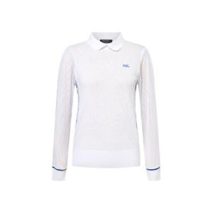 와이드앵글골프긴팔티 KQJ WWM25K34W2 TO W.ICE 냉감 소매 폴로 스웨터 L (White)