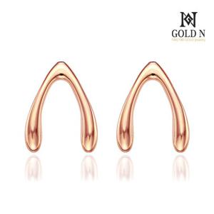 골드앤 18K 위시본 大 귀걸이 RG