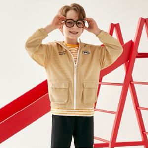 [63%OFF][휠라키즈]키즈 에센셜 경량 바람막이(FK2JKE2101X_SKN)
