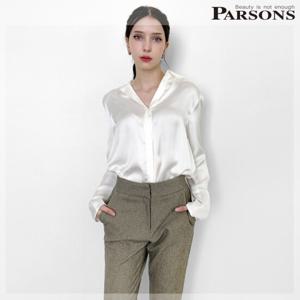 [파슨스][Flat white] Silky & Glossy Blouse (PW2R0BL01)